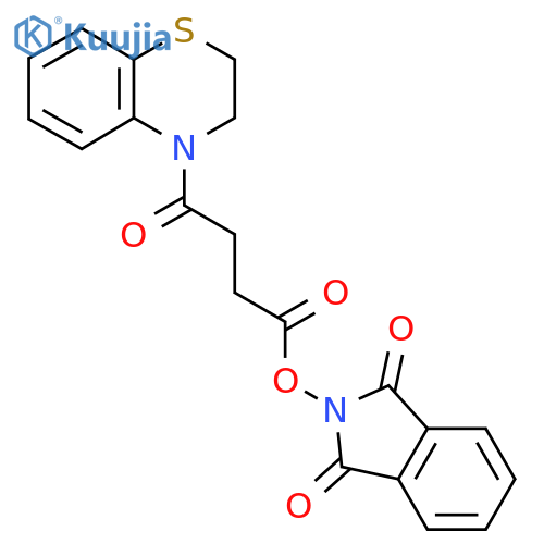 1,3-dioxo-2,3-dihydro-1H-isoindol-2-yl 4-(3,4-dihydro-2H-1,4-benzothiazin-4-yl)-4-oxobutanoate structure