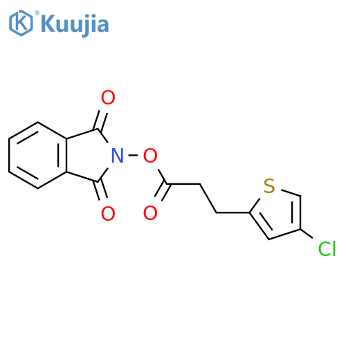 1,3-dioxo-2,3-dihydro-1H-isoindol-2-yl 3-(4-chlorothiophen-2-yl)propanoate structure