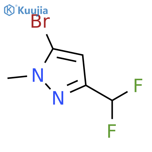 5-bromo-3-(difluoromethyl)-1-methyl-1H-pyrazole structure