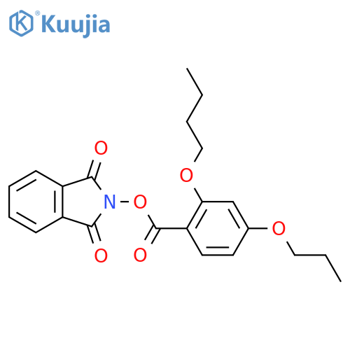 1,3-dioxo-2,3-dihydro-1H-isoindol-2-yl 2-butoxy-4-propoxybenzoate structure
