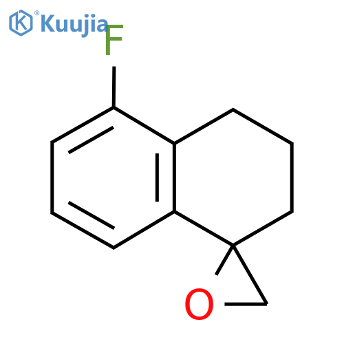 8-Fluorospiro[2,3-dihydro-1H-naphthalene-4,2'-oxirane] structure