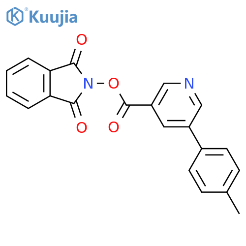 1,3-dioxo-2,3-dihydro-1H-isoindol-2-yl 5-(4-methylphenyl)pyridine-3-carboxylate structure