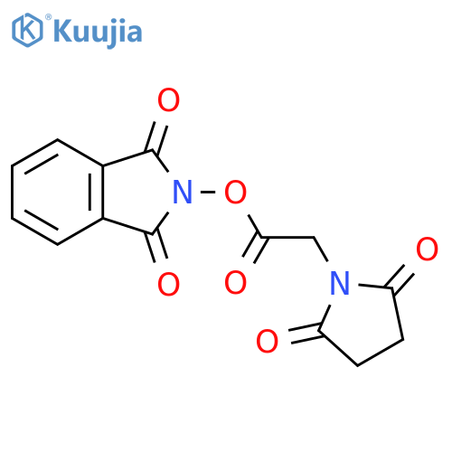 1,3-dioxo-2,3-dihydro-1H-isoindol-2-yl 2-(2,5-dioxopyrrolidin-1-yl)acetate structure