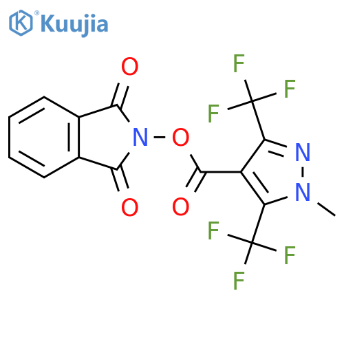 1,3-dioxo-2,3-dihydro-1H-isoindol-2-yl 1-methyl-3,5-bis(trifluoromethyl)-1H-pyrazole-4-carboxylate structure