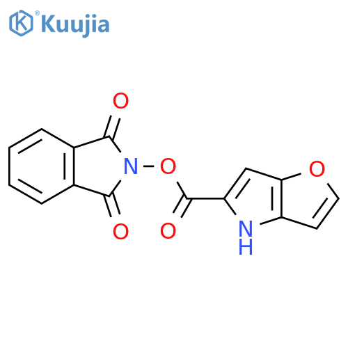 1,3-dioxo-2,3-dihydro-1H-isoindol-2-yl 4H-furo[3,2-b]pyrrole-5-carboxylate structure