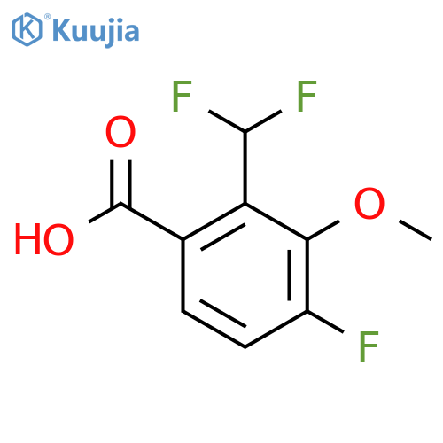 2-(Difluoromethyl)-4-fluoro-3-methoxybenzoic acid structure