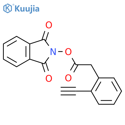 1,3-dioxo-2,3-dihydro-1H-isoindol-2-yl 2-(2-ethynylphenyl)acetate structure