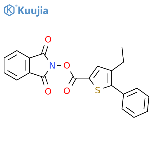 1,3-dioxo-2,3-dihydro-1H-isoindol-2-yl 4-ethyl-5-phenylthiophene-2-carboxylate structure