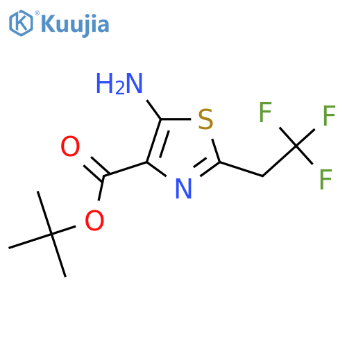 Tert-butyl 5-amino-2-(2,2,2-trifluoroethyl)-1,3-thiazole-4-carboxylate structure
