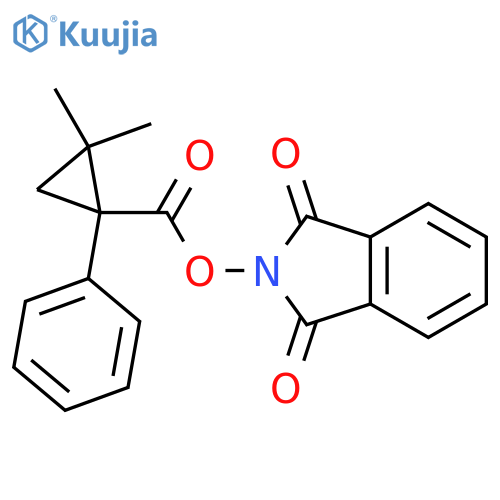 1,3-dioxo-2,3-dihydro-1H-isoindol-2-yl 2,2-dimethyl-1-phenylcyclopropane-1-carboxylate structure
