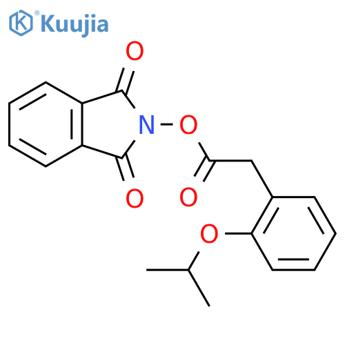 1,3-dioxo-2,3-dihydro-1H-isoindol-2-yl 2-[2-(propan-2-yloxy)phenyl]acetate structure