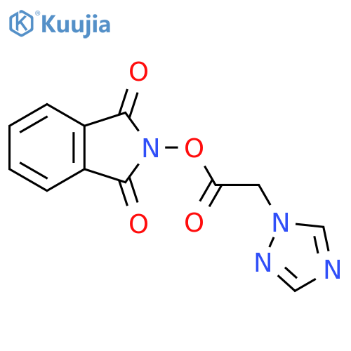 1,3-dioxo-2,3-dihydro-1H-isoindol-2-yl 2-(1H-1,2,4-triazol-1-yl)acetate structure