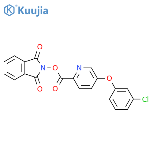 1,3-dioxo-2,3-dihydro-1H-isoindol-2-yl 5-(3-chlorophenoxy)pyridine-2-carboxylate structure