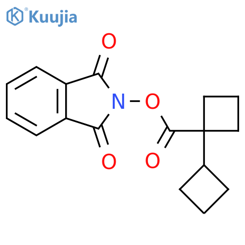 1,3-dioxo-2,3-dihydro-1H-isoindol-2-yl 1-cyclobutylcyclobutane-1-carboxylate structure