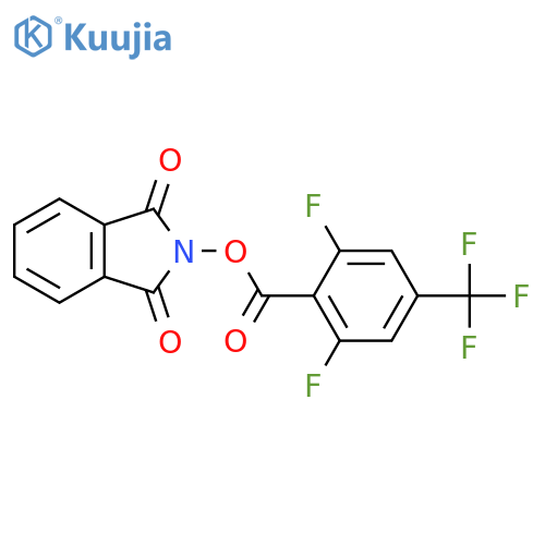 1,3-dioxo-2,3-dihydro-1H-isoindol-2-yl 2,6-difluoro-4-(trifluoromethyl)benzoate structure