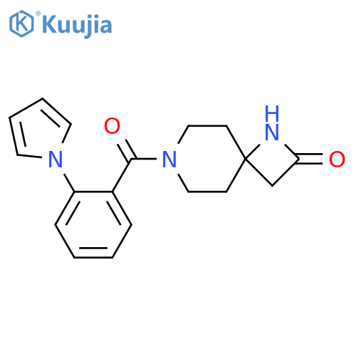 7-[2-(1H-Pyrrol-1-yl)benzoyl]-1,7-diazaspiro[3.5]nonan-2-one structure