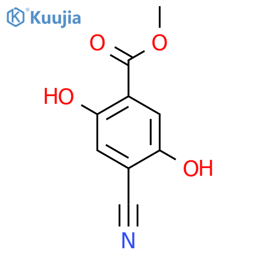 2,5-Dihydroxy-4-cyanobenzoic acid methyl ester structure