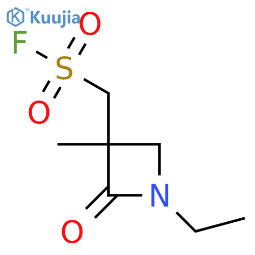 (1-Ethyl-3-methyl-2-oxoazetidin-3-yl)methanesulfonyl fluoride structure