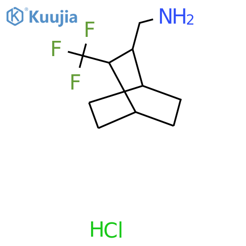 [3-(Trifluoromethyl)bicyclo[2.2.2]octan-2-yl]methanamine hydrochloride structure