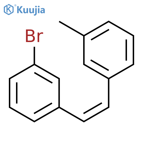 Benzene, 1-bromo-3-[(1Z)-2-(3-methylphenyl)ethenyl]- structure