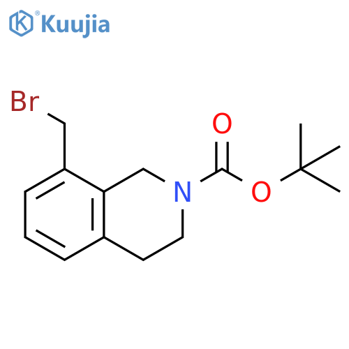 tert-butyl 8-(bromomethyl)-3,4-dihydro-1H-isoquinoline-2-carboxylate structure