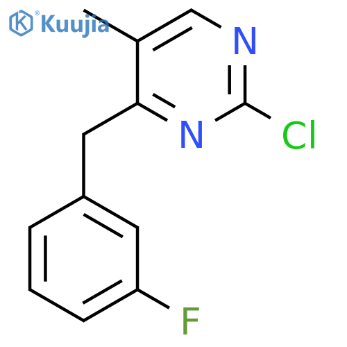2-Chloro-4-(3-fluorobenzyl)-5-methylpyrimidine structure