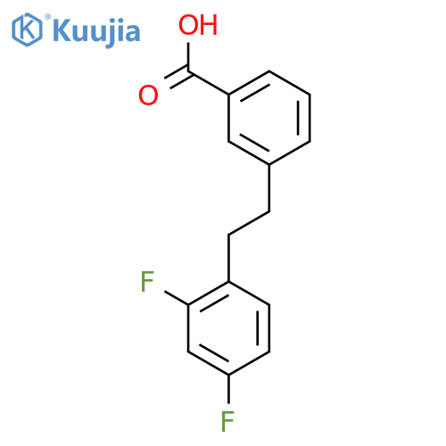 3-[2-(2,4-Difluorophenyl)-ethyl]-benzoic acid structure