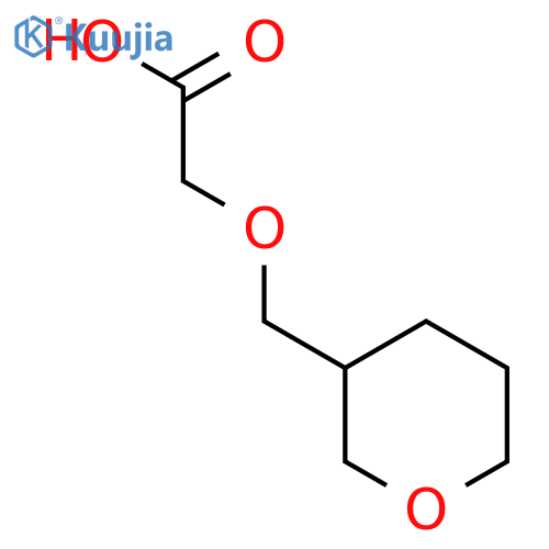 2-(Oxan-3-ylmethoxy)acetic acid structure
