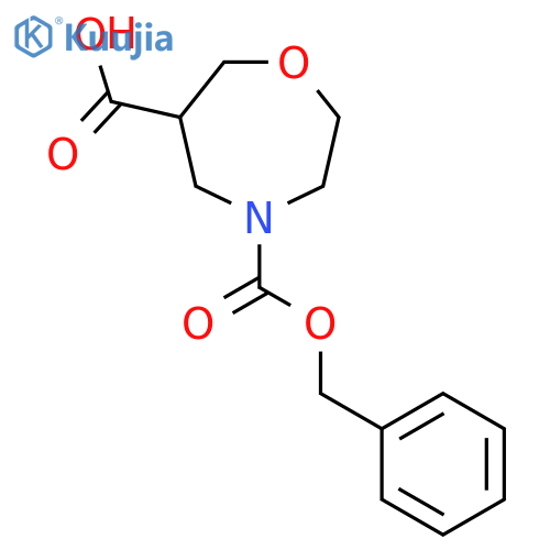 4-(benzyloxy)carbonyl-1,4-oxazepane-6-carboxylic acid structure