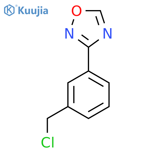 3-[3-(Chloromethyl)phenyl]-1,2,4-oxadiazole structure
