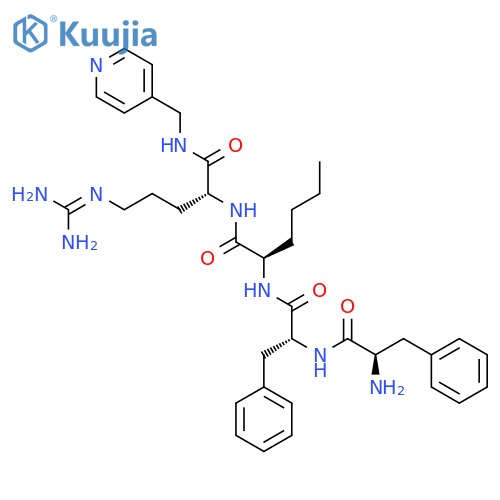 D-Argininamide, D-phenylalanyl-D-phenylalanyl-D-norleucyl-N-(4-pyridinylmethyl)- structure