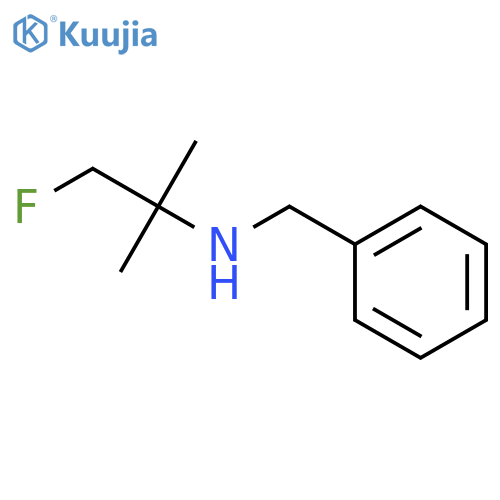 benzyl(1-fluoro-2-methylpropan-2-yl)amine structure