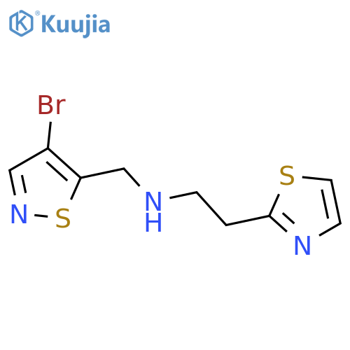 (4-bromo-1,2-thiazol-5-yl)methyl2-(1,3-thiazol-2-yl)ethylamine structure
