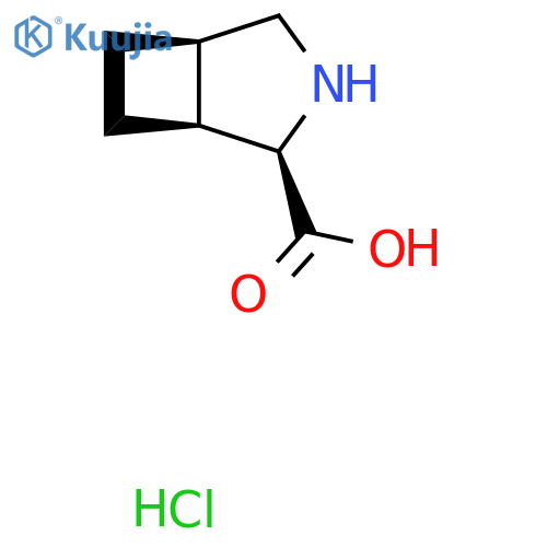 (1S,2R,5R)-3-Azabicyclo[3.2.0]heptane-2-carboxylic acid;hydrochloride structure