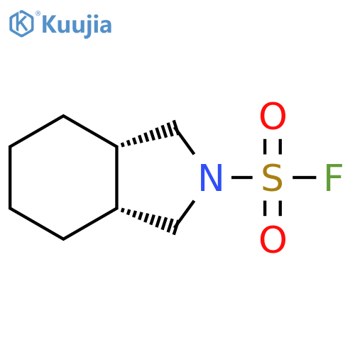 (3As,7aR)-1,3,3a,4,5,6,7,7a-octahydroisoindole-2-sulfonyl fluoride structure
