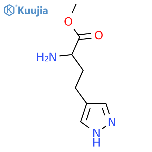 methyl 2-amino-4-(1H-pyrazol-4-yl)butanoate structure