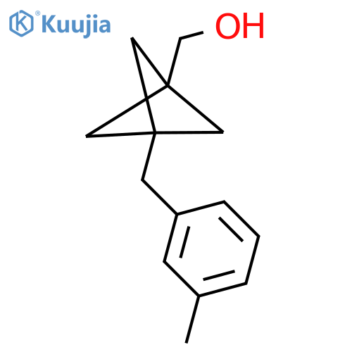 [3-[(3-Methylphenyl)methyl]-1-bicyclo[1.1.1]pentanyl]methanol structure