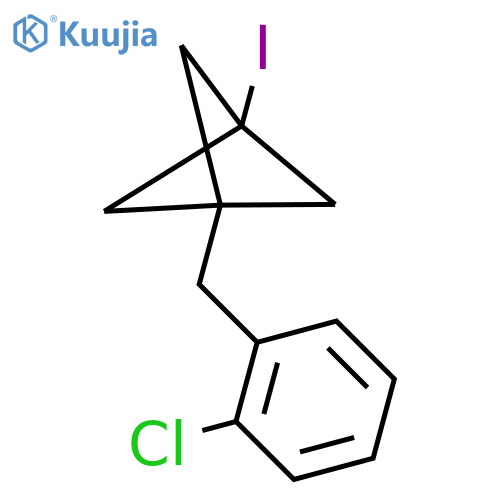 1-[(2-Chlorophenyl)methyl]-3-iodobicyclo[1.1.1]pentane structure