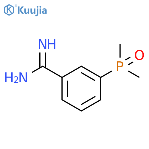 3-(Dimethylphosphoryl)benzene-1-carboximidamide structure