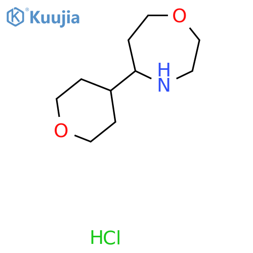 1,4-Oxazepine, hexahydro-5-(tetrahydro-2H-pyran-4-yl)-, hydrochloride (1:1) structure
