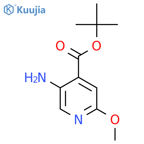 Tert-butyl 5-amino-2-methoxypyridine-4-carboxylate structure