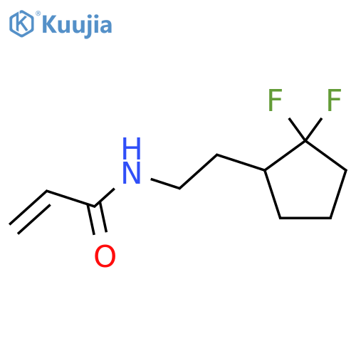 N-2-(2,2-difluorocyclopentyl)ethylprop-2-enamide structure