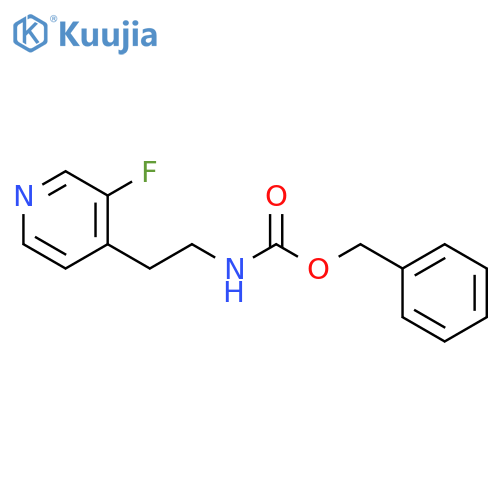 Benzyl N-[2-(3-fluoropyridin-4-yl)ethyl]carbamate structure