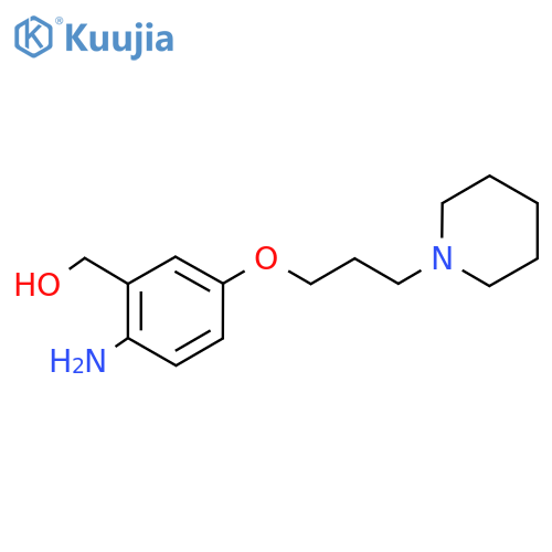 (2-Amino-5-(3-(piperidin-1-yl)propoxy)phenyl)methanol structure