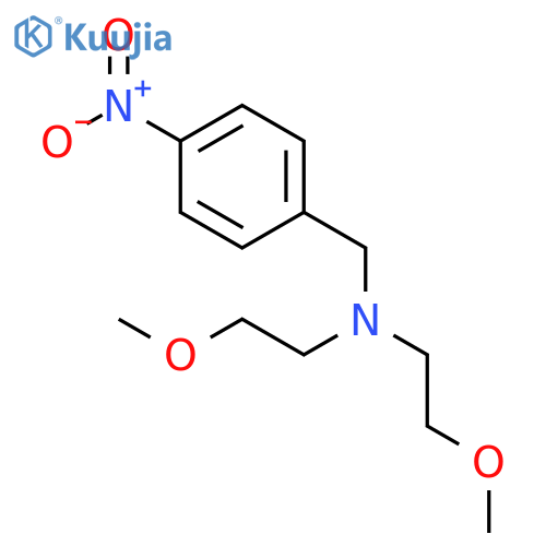 BENZENEMETHANAMINE, N,N-BIS(2-METHOXYETHYL)-4-NITRO- structure