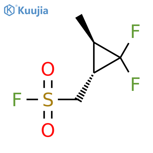 rac-[(1R,3R)-2,2-difluoro-3-methylcyclopropyl]methanesulfonyl fluoride structure