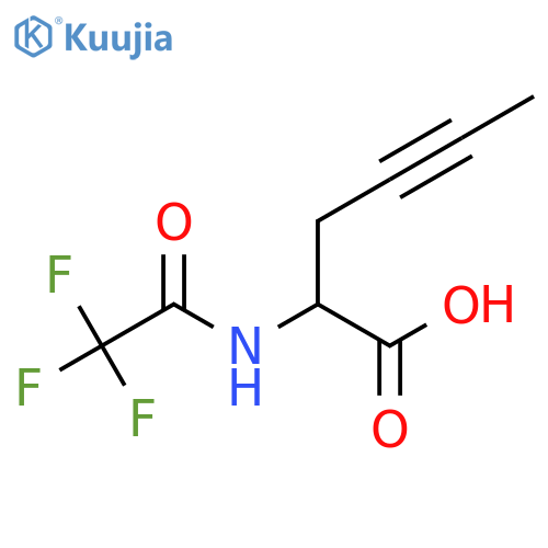 2-(Trifluoroacetamido)hex-4-ynoic acid structure