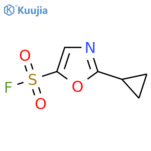 2-cyclopropyl-1,3-oxazole-5-sulfonyl fluoride structure