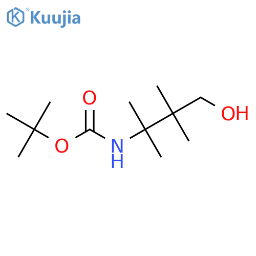 tert-butyl N-(4-hydroxy-2,3,3-trimethylbutan-2-yl)carbamate structure