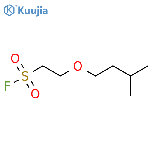 2-(3-methylbutoxy)ethane-1-sulfonyl fluoride structure